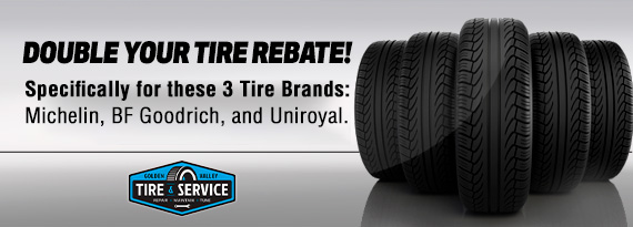 Double your tire rebate!